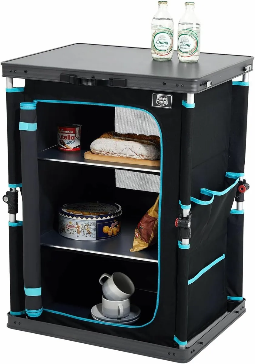 Compact Camping Storage Pop Up Folding Kitchen - Image 1