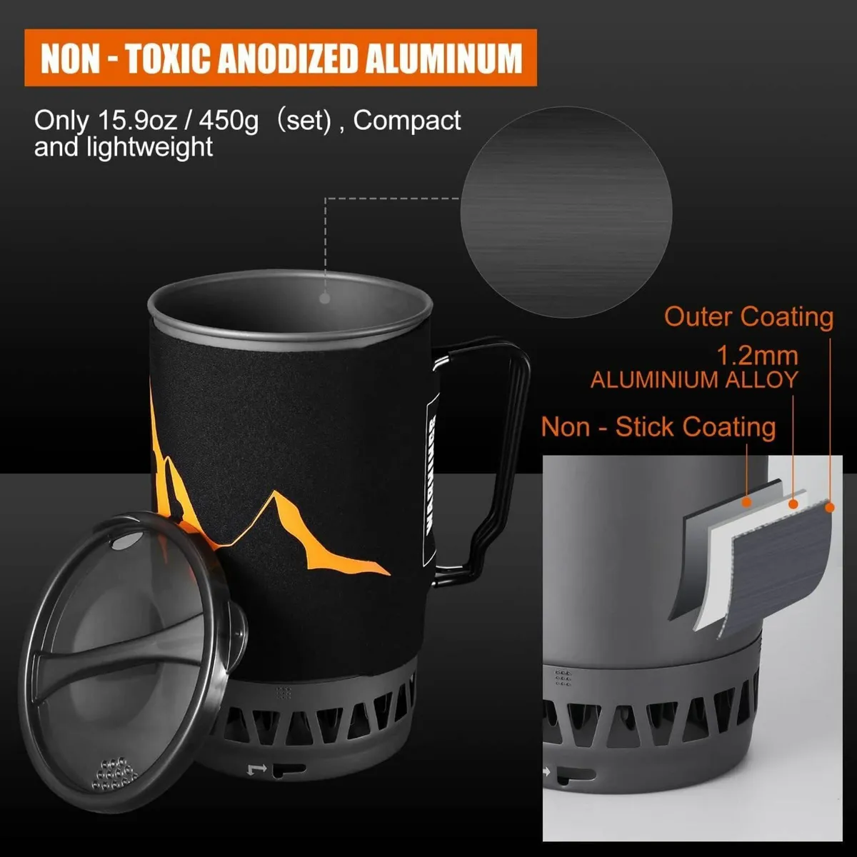 1.4L Camping Cooking Gas System Energy Saving - Image 4