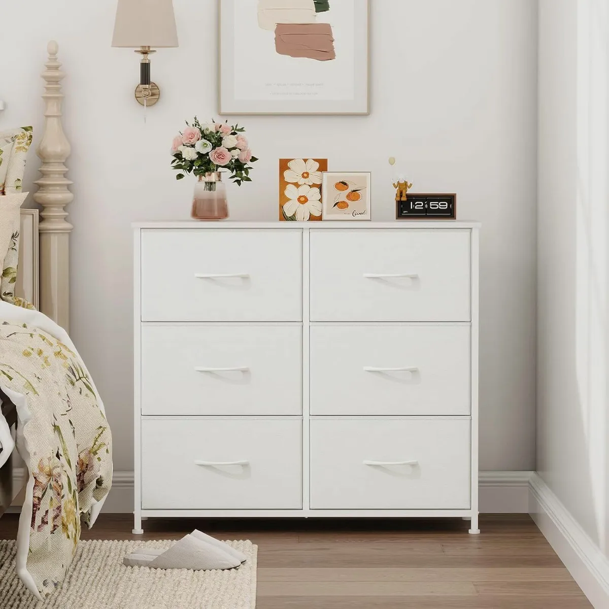 Chest of Drawers for Bedroom with 6 Wide Storage - Image 2