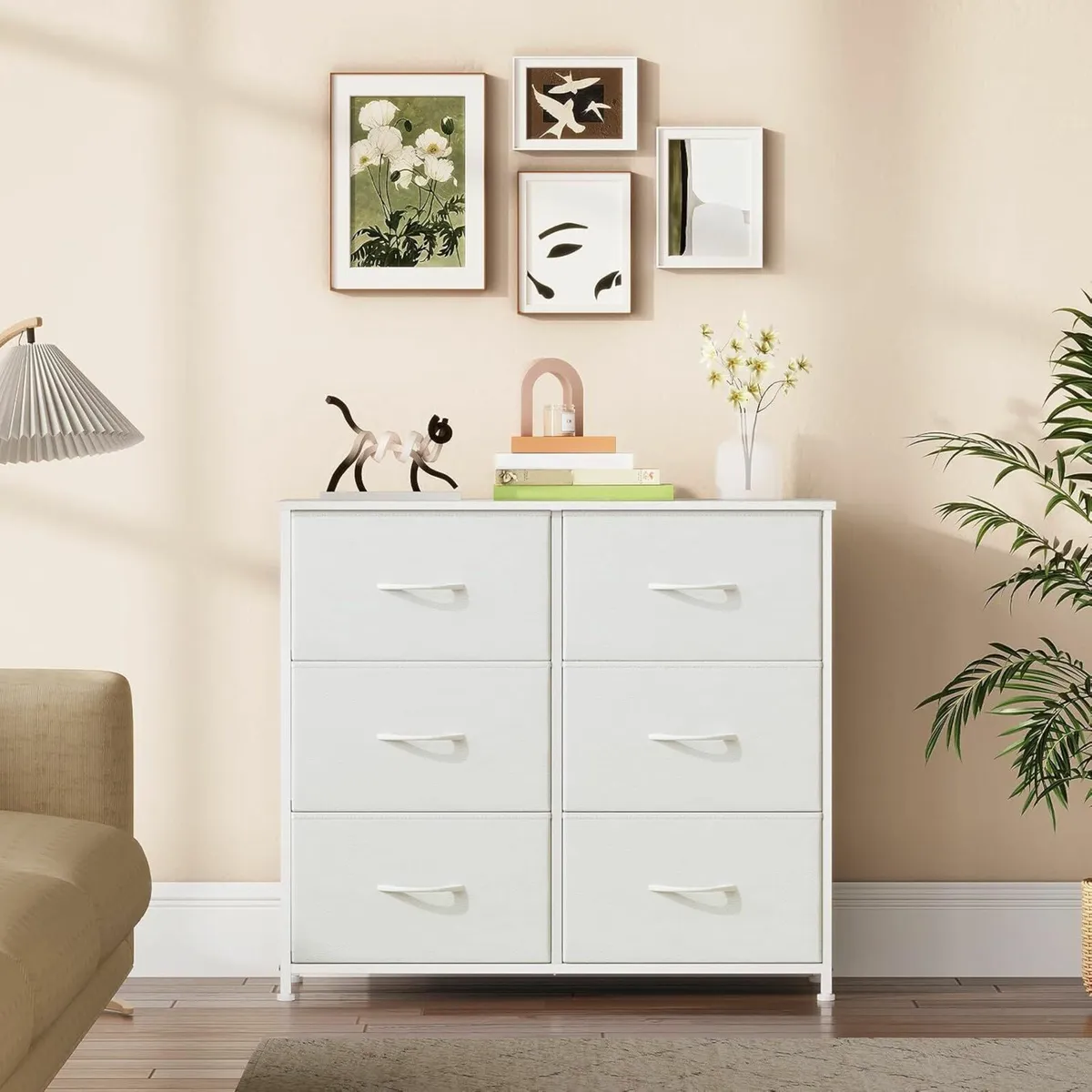 Chest of Drawers for Bedroom with 6 Wide Storage - Image 4