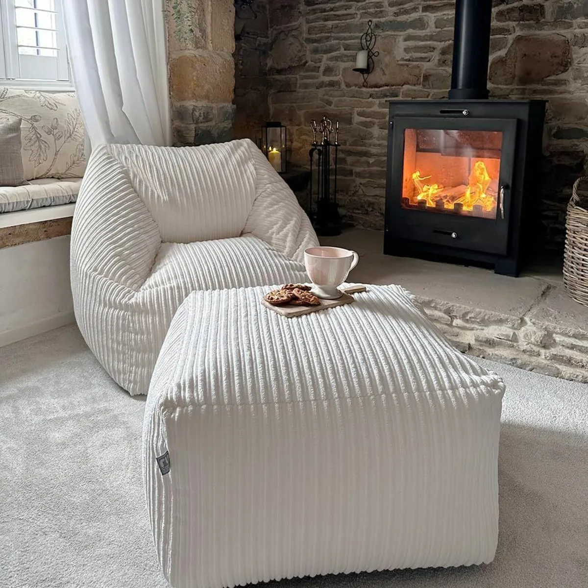 Adults Large Snuggle Chair - Corduroy Armchair - Image 2