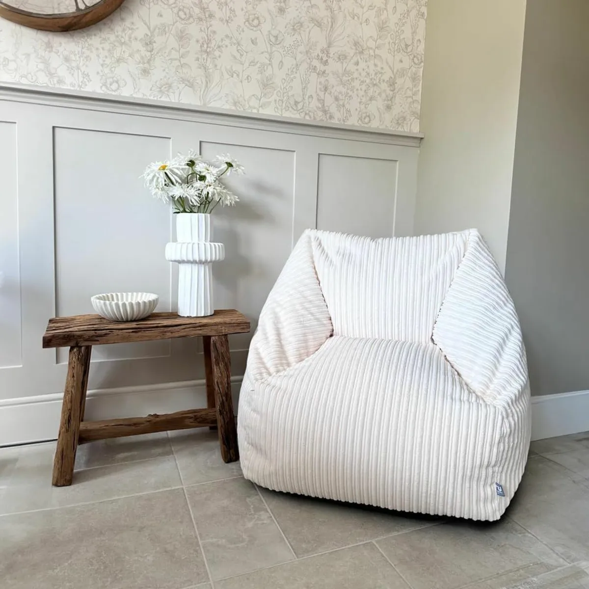 Adults Large Snuggle Chair - Corduroy Armchair - Image 3