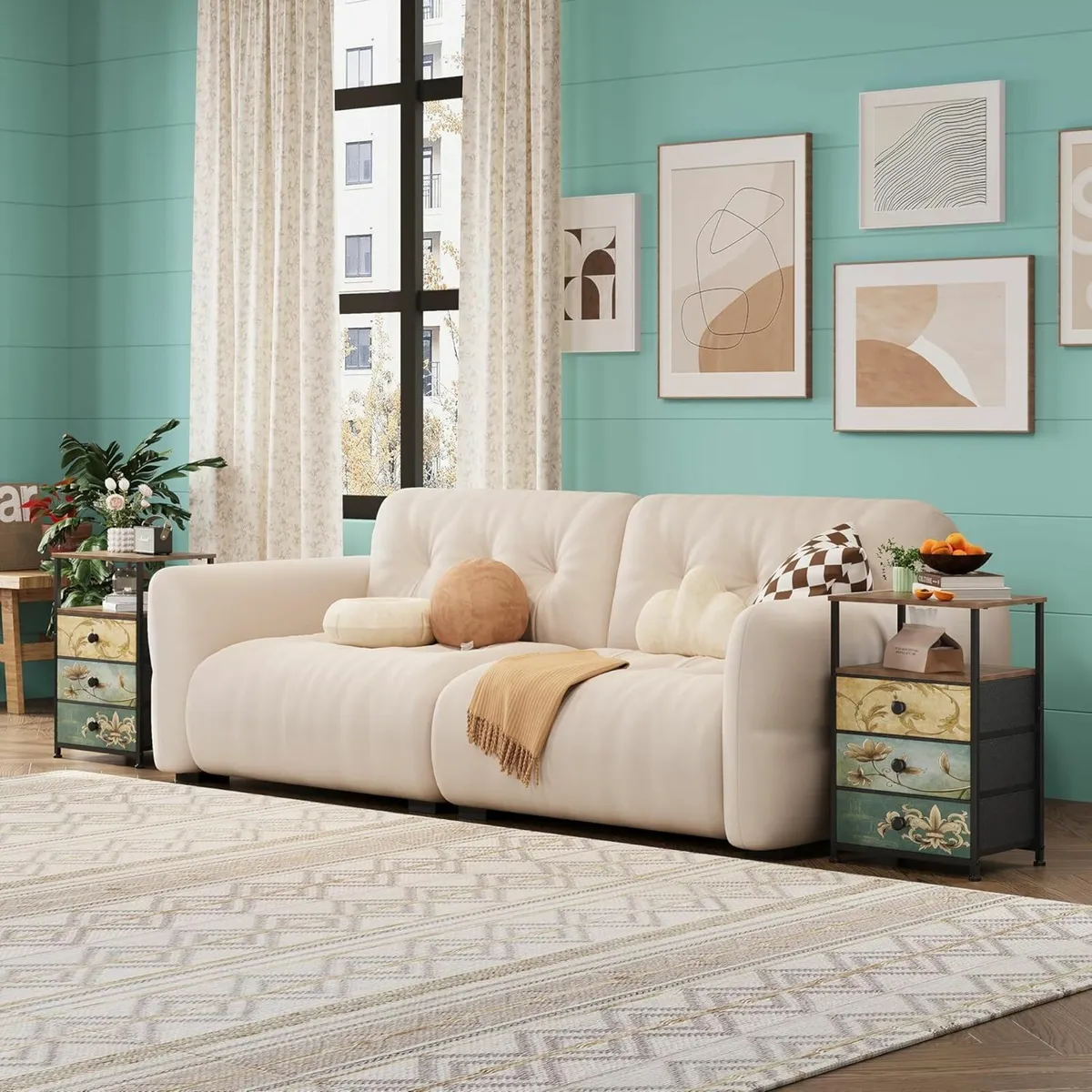 2 Sets Chest of Drawers with Open Shelf Dresser - Image 2