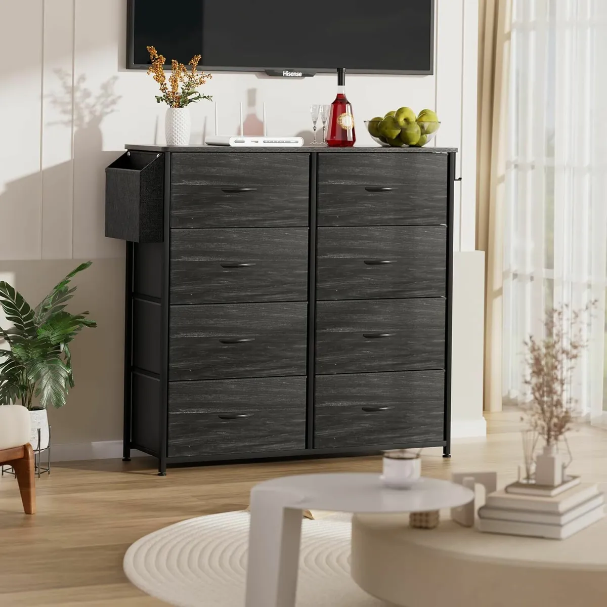 Fabric Chest of Drawers - Canvas Storage Unit - Image 2