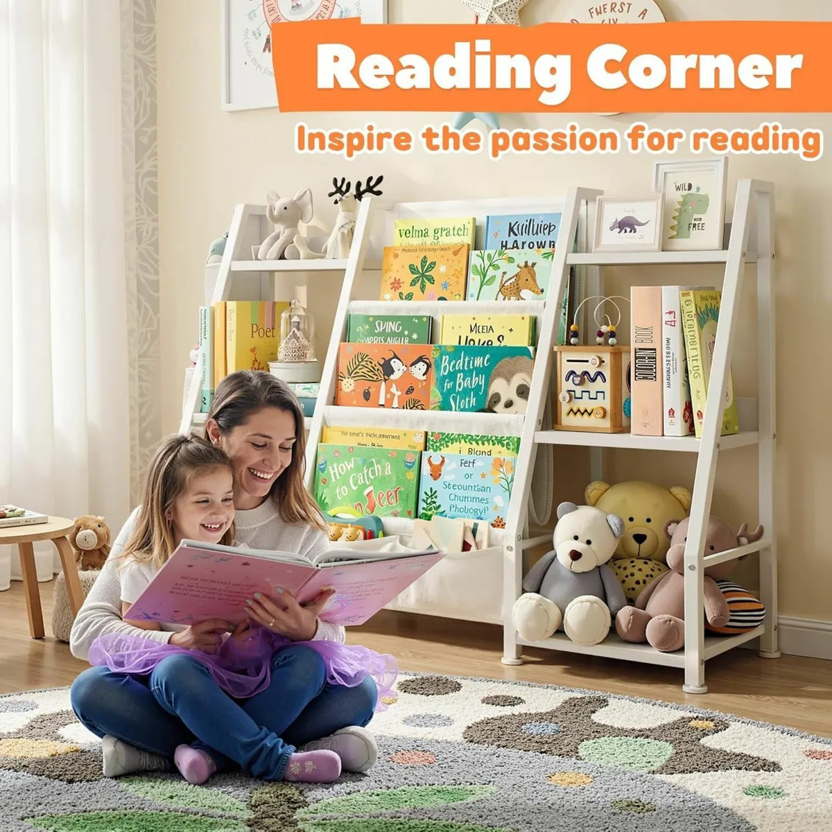 Kids Bookshelf and Toy Storage: 3-Tier Book Shelf - Image 4