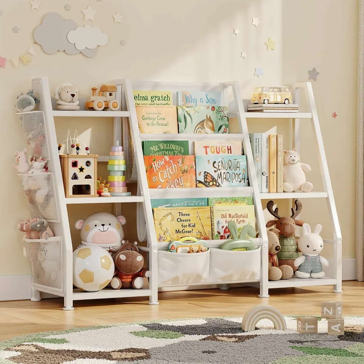 Kids Bookshelf and Toy Storage: 3-Tier Book Shelf - Image 1