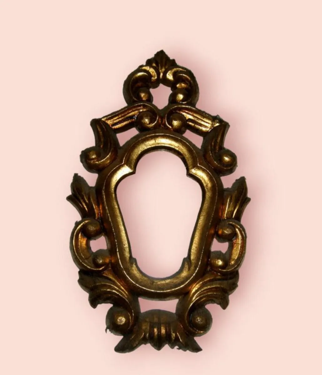 Vintage Harrods Rococo Style Gilt Wall Mirror - Image 3