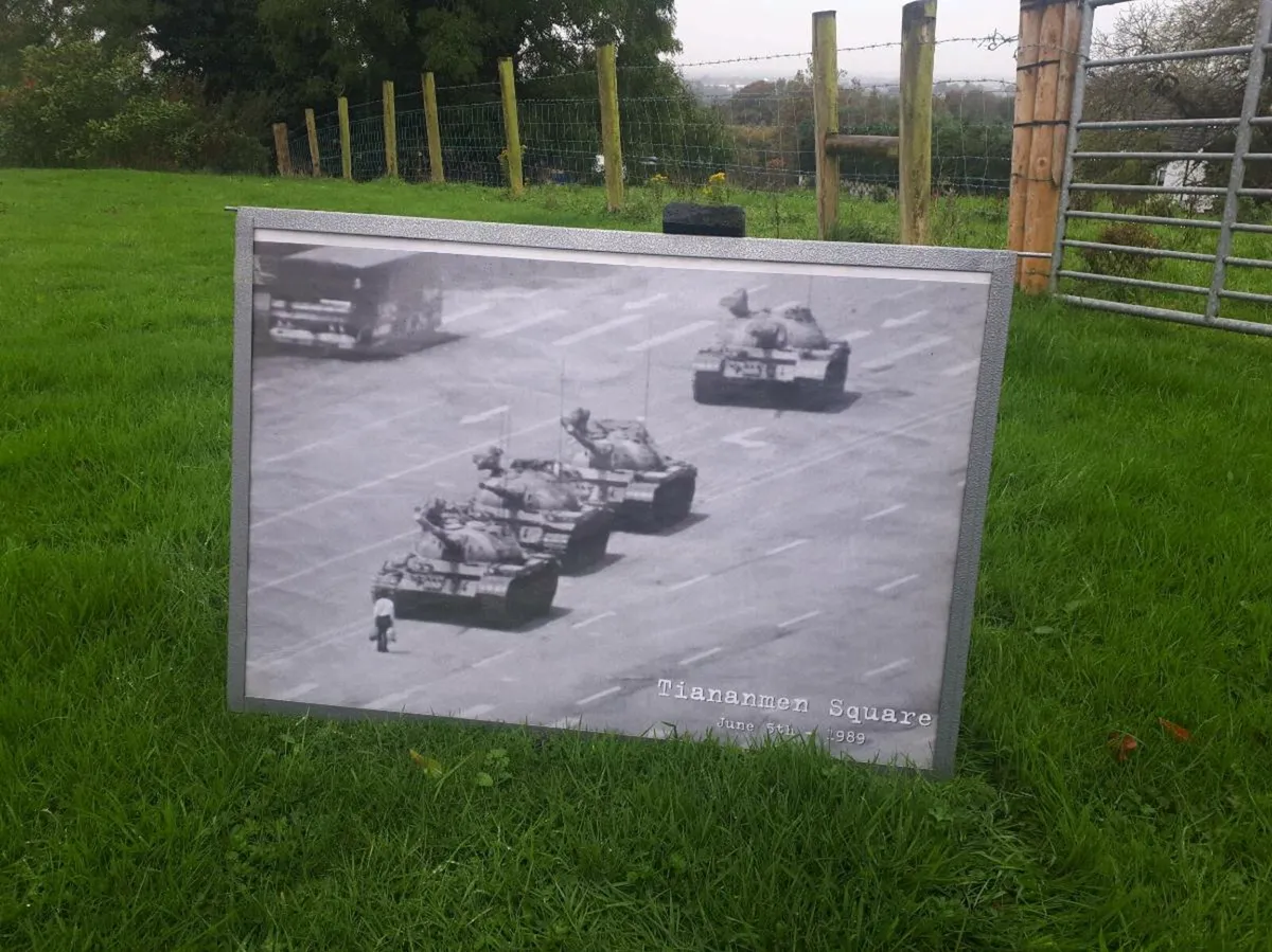 Framed Tiananmen Square Picture