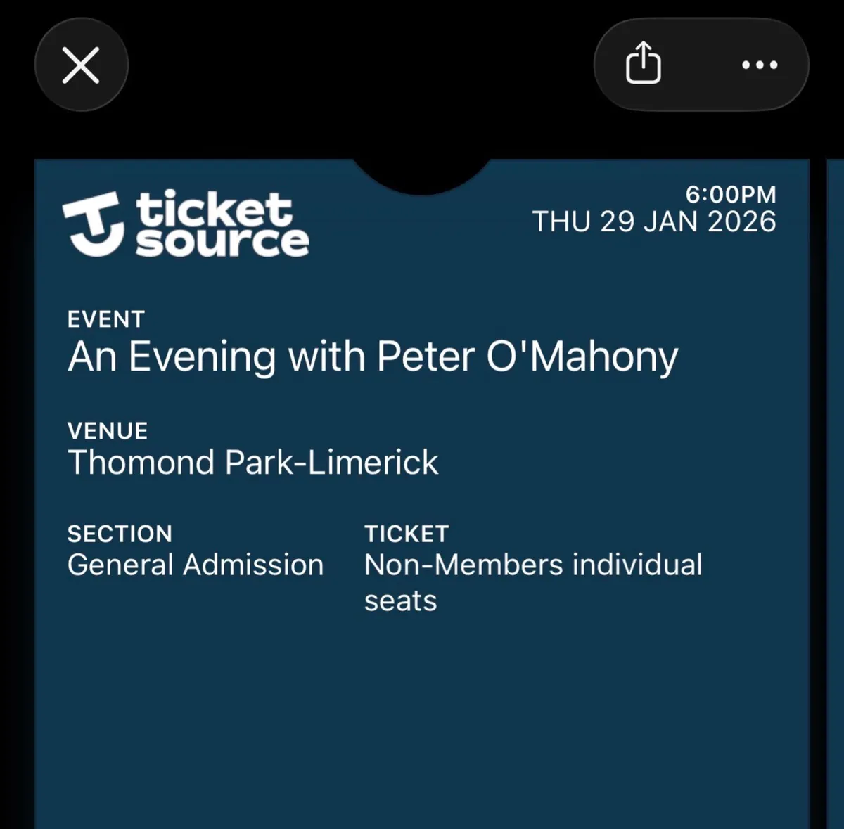 2 Tickets for Peter O’Mahoney Meet and Greet - Image 2