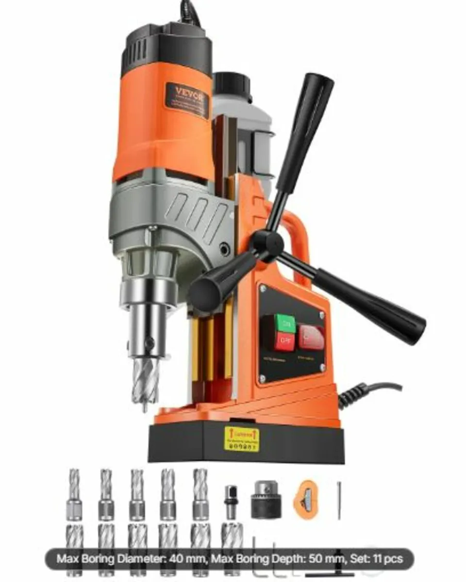 Magnetic Drill,1450W Motor 1.6 in Boring Diameter - Image 1