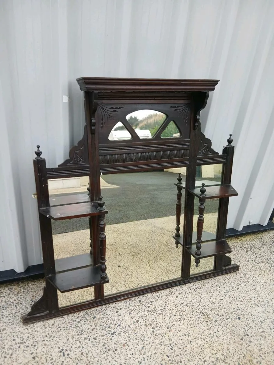 Small Overmantle Mirror - Image 1