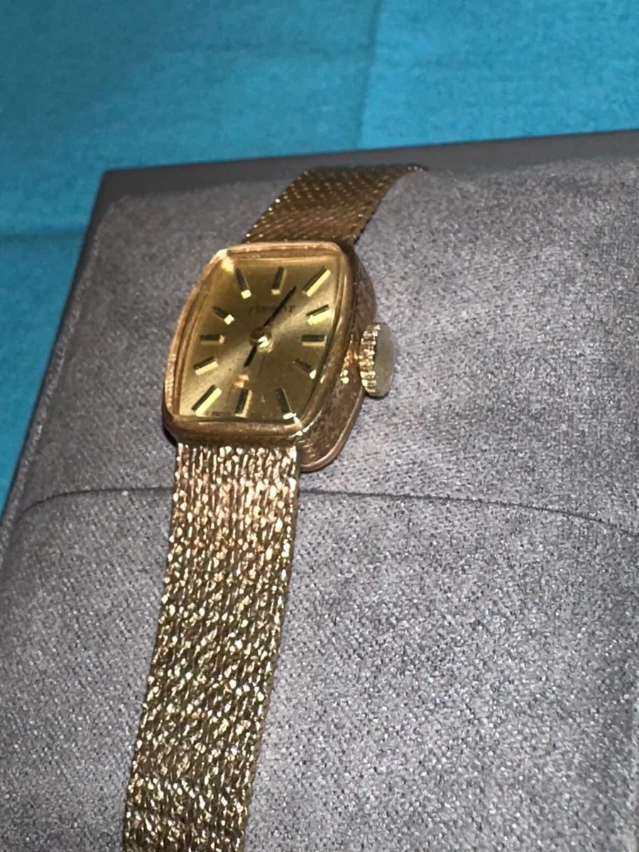 Vintage 9ct Gold Tissot Ladies Watch 22.53g - Image 1