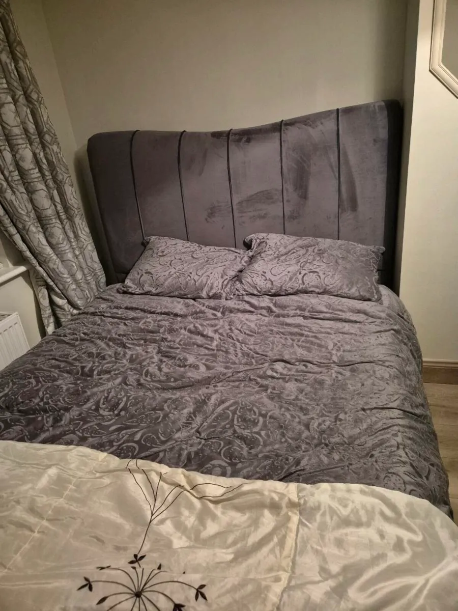 King size sleigh bed frame for sale - Image 2