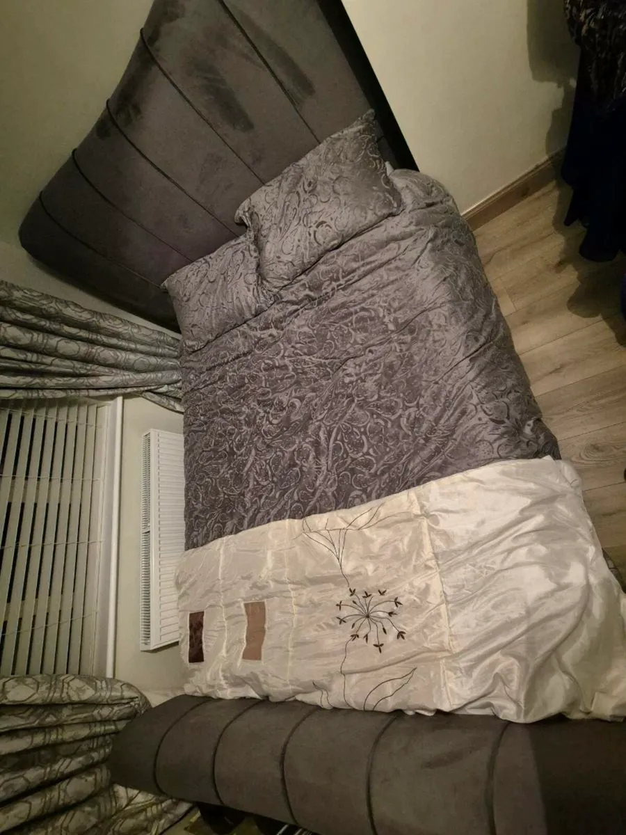 King size sleigh bed frame for sale - Image 4