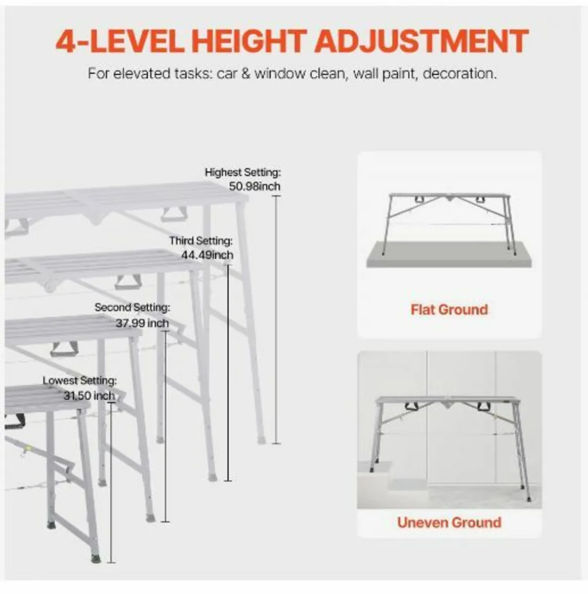 Work Platform, 4 Gear Adjustable Height - Image 4
