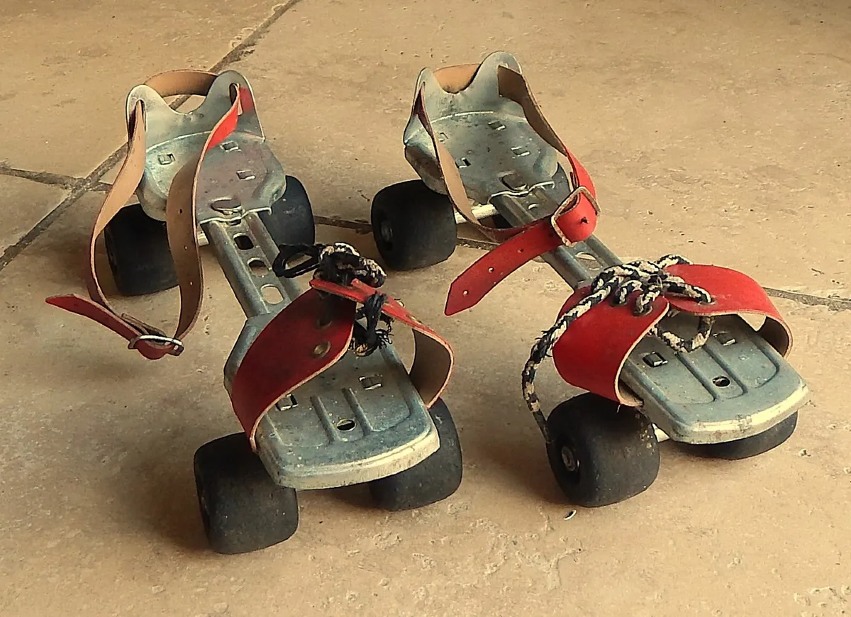 Pair of Vintage Adjustable Roller Skates - Image 1