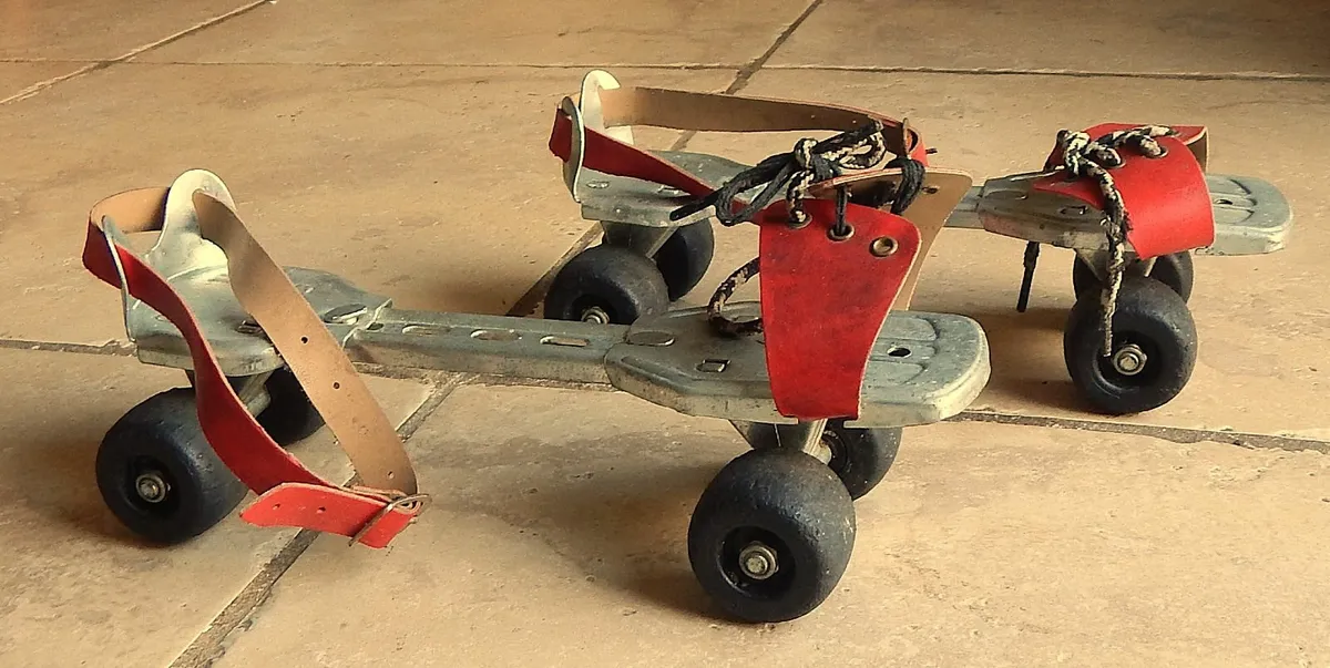 Pair of Vintage Adjustable Roller Skates - Image 2