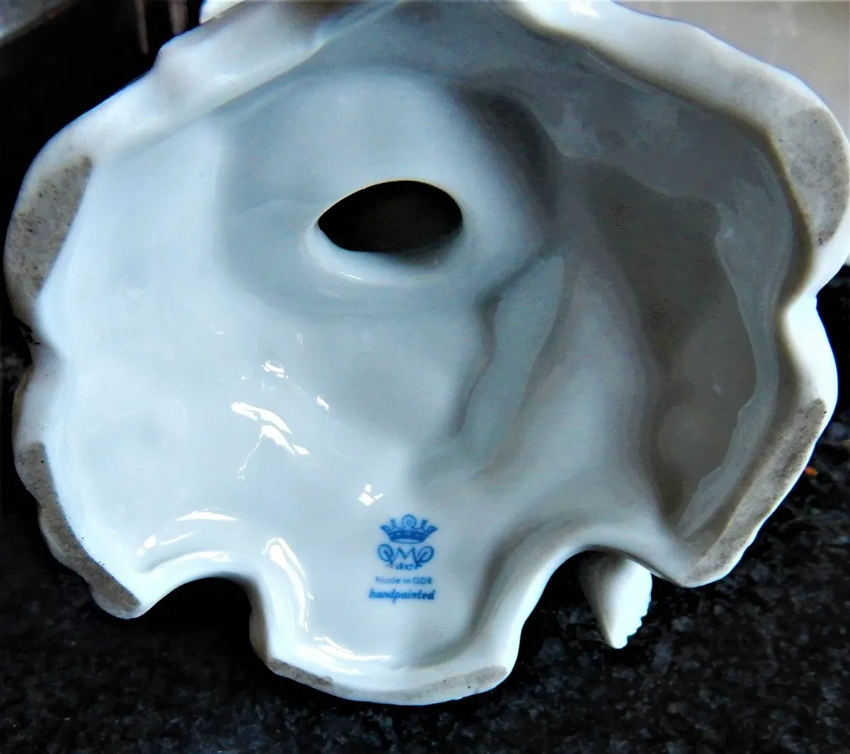 Pair of Vintage Schierholz Porcelain Candlesticks - Image 4