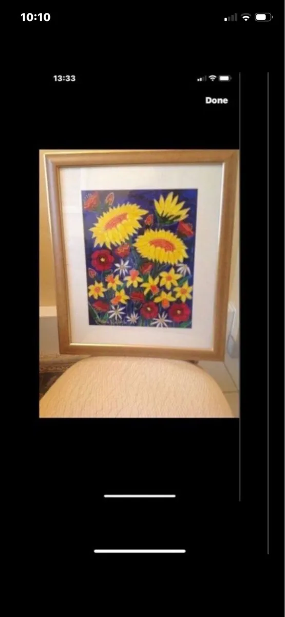 Sunflowers- Vintage Simone Walsh Original - Image 2