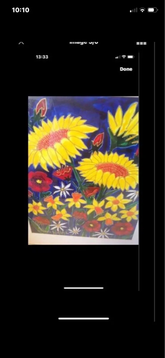 Sunflowers- Vintage Simone Walsh Original - Image 3