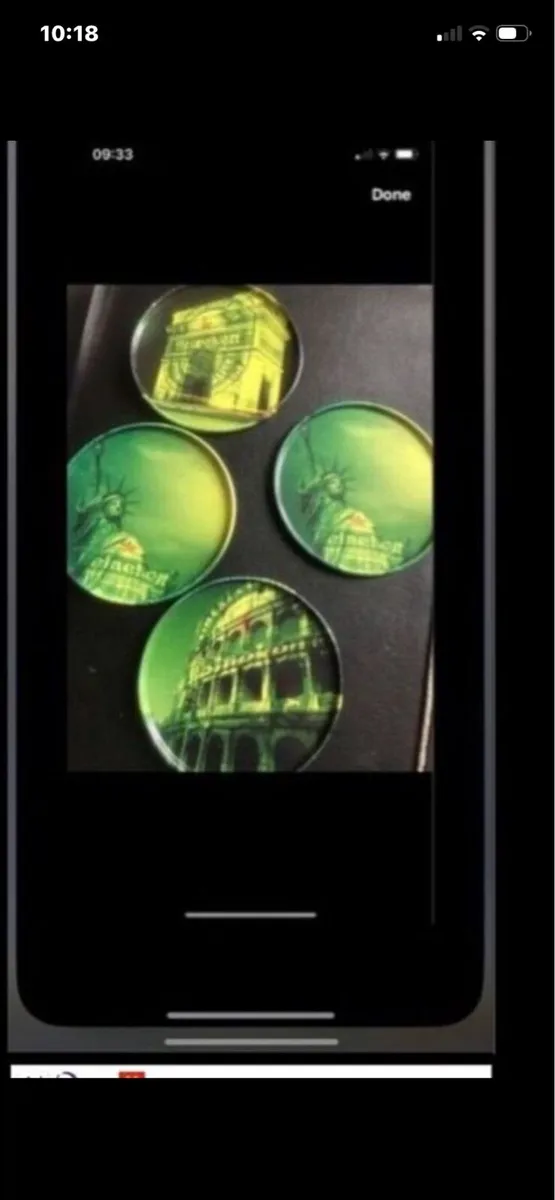 Heineken Metal Coasters (4) - Image 1