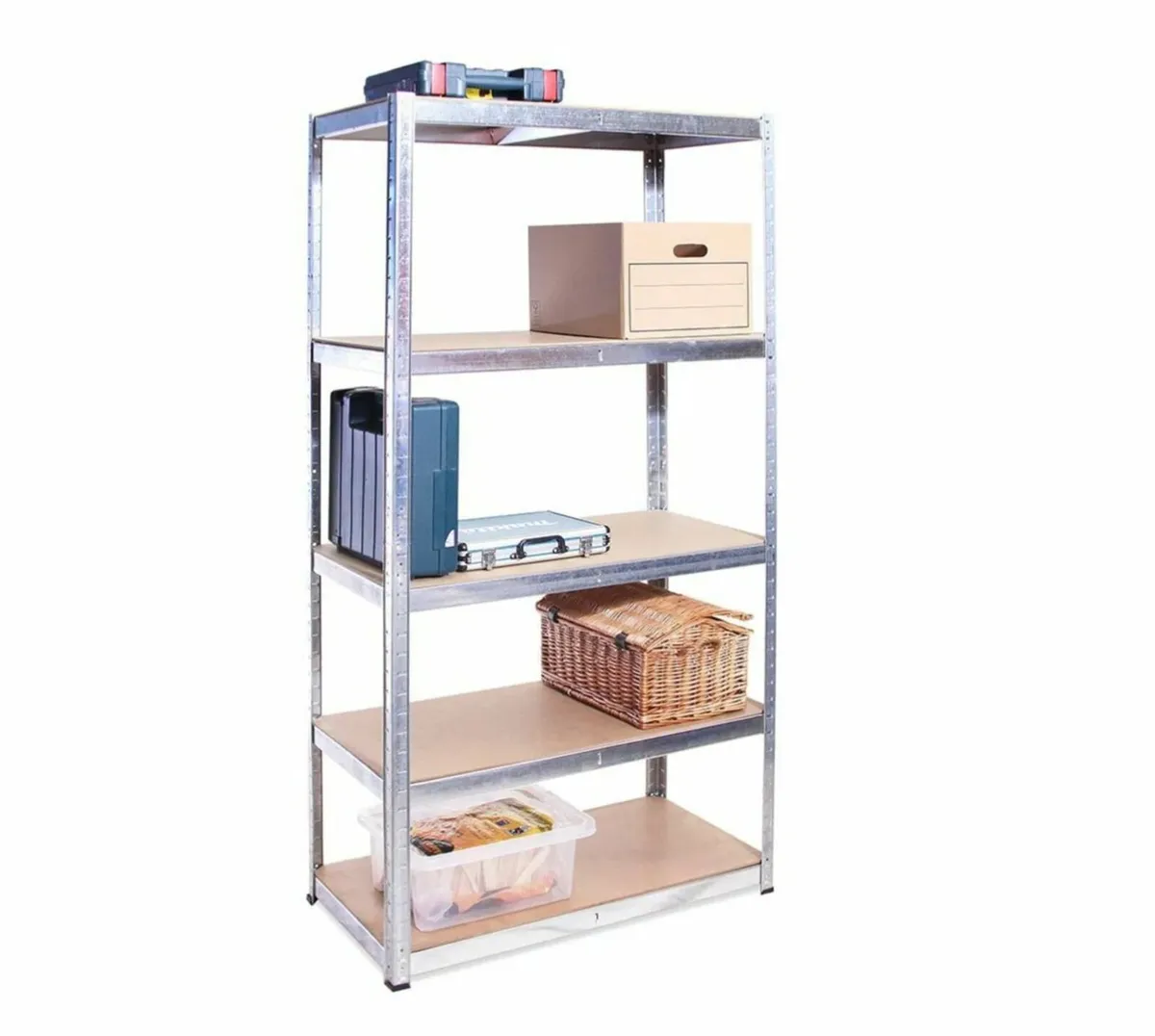 5x bays flatpacked shelving - Image 4