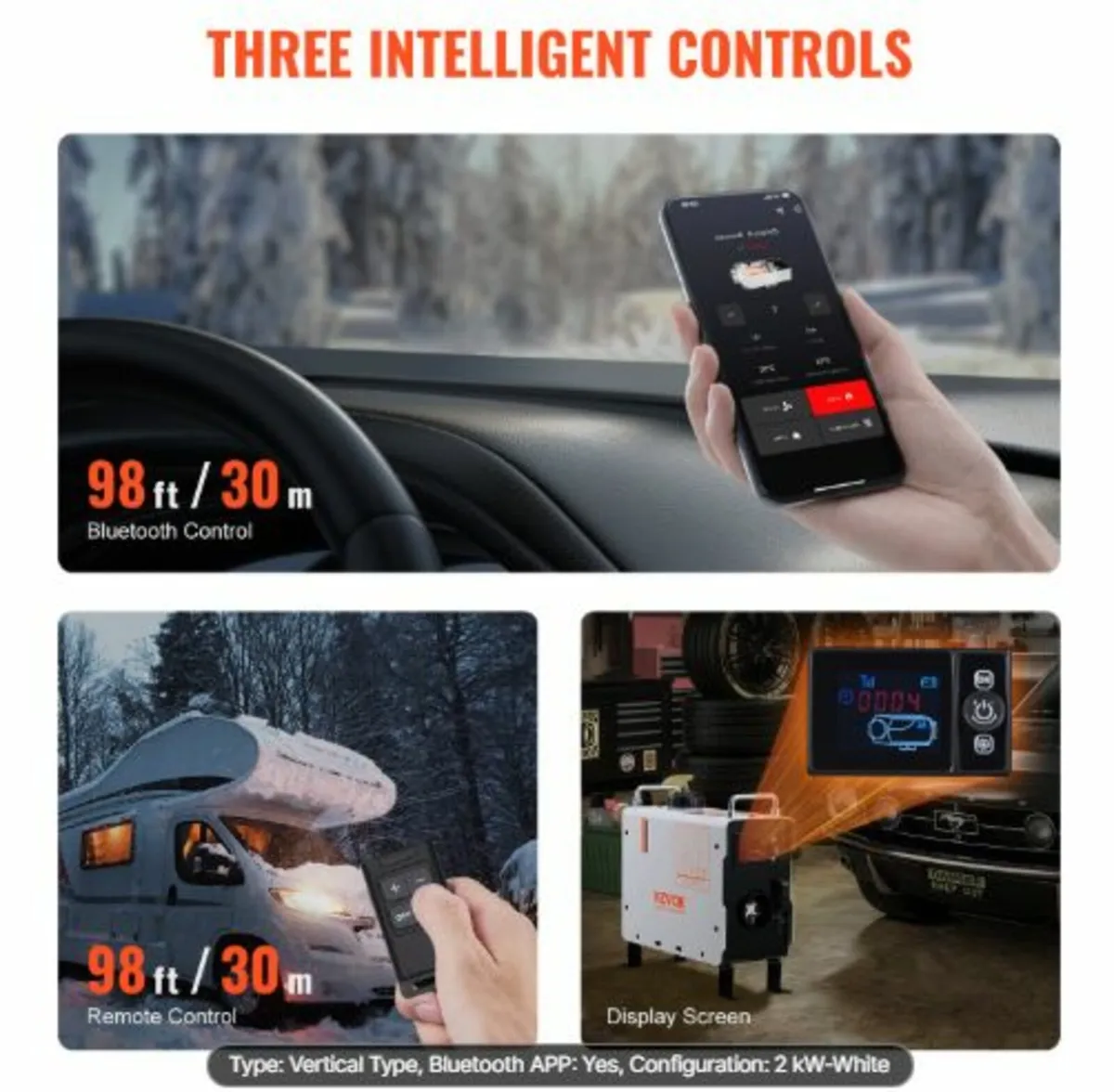 2KW Diesel Heater, 12V/24V All in One Diesel Air - Image 4