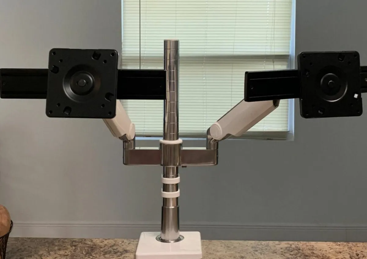 Humanscale M-Flex Dual Monitor Arm (White) Add-Ons - Image 4