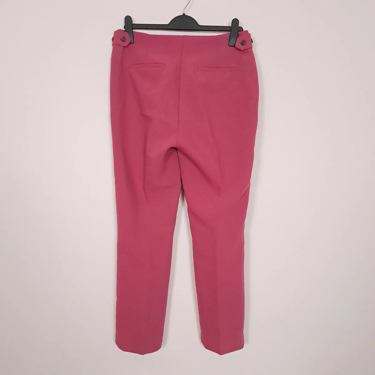 Next Pink High-Waist Straight Leg Trousers 10-12UK - Image 2