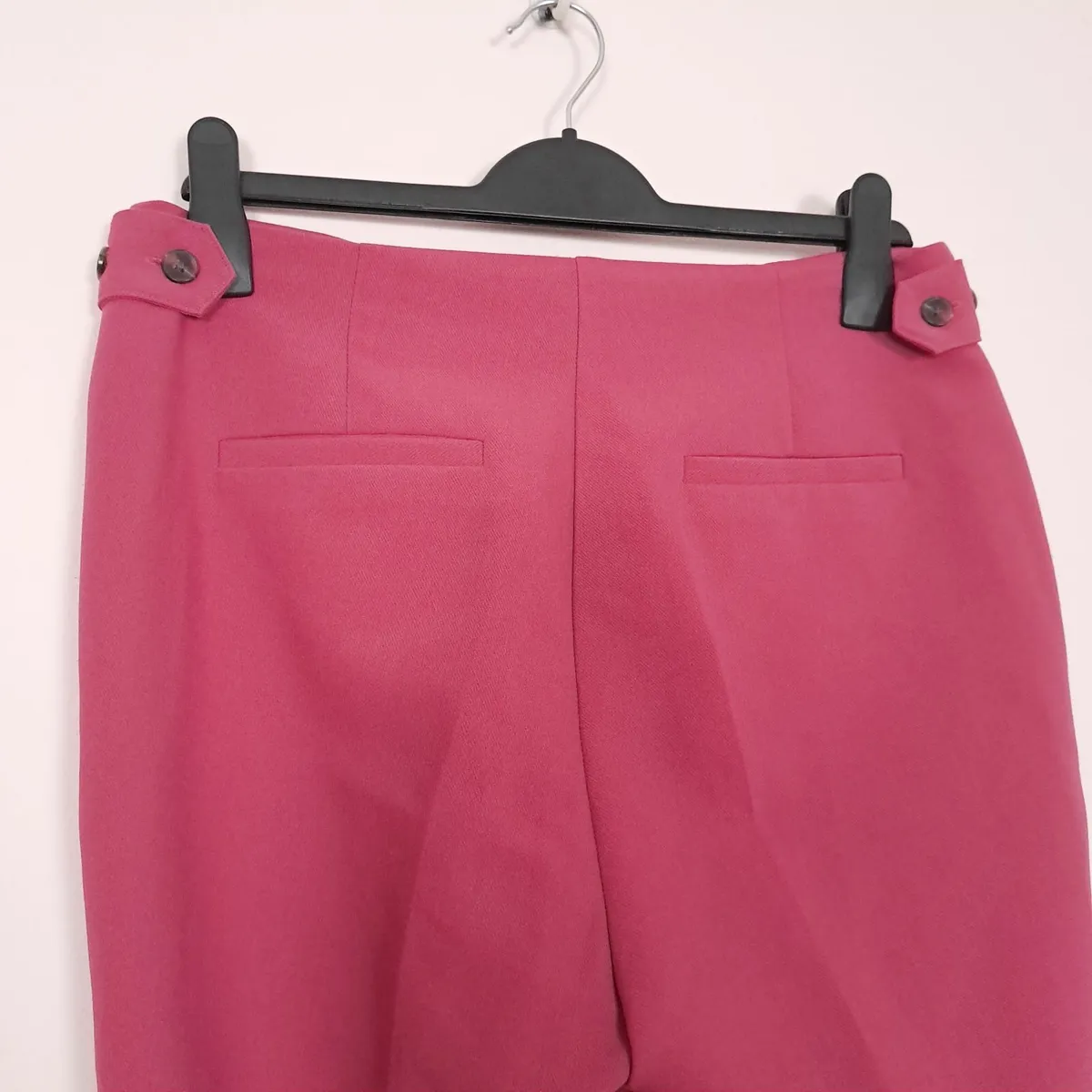 Next Pink High-Waist Straight Leg Trousers 10-12UK - Image 4