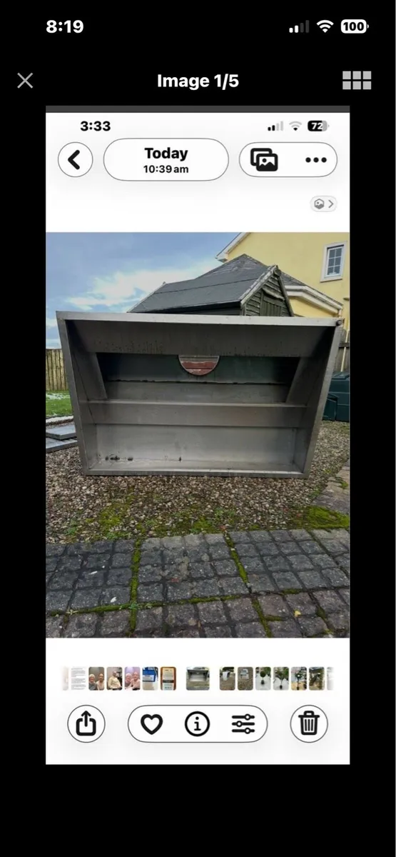 Stainless steel hood - Image 1