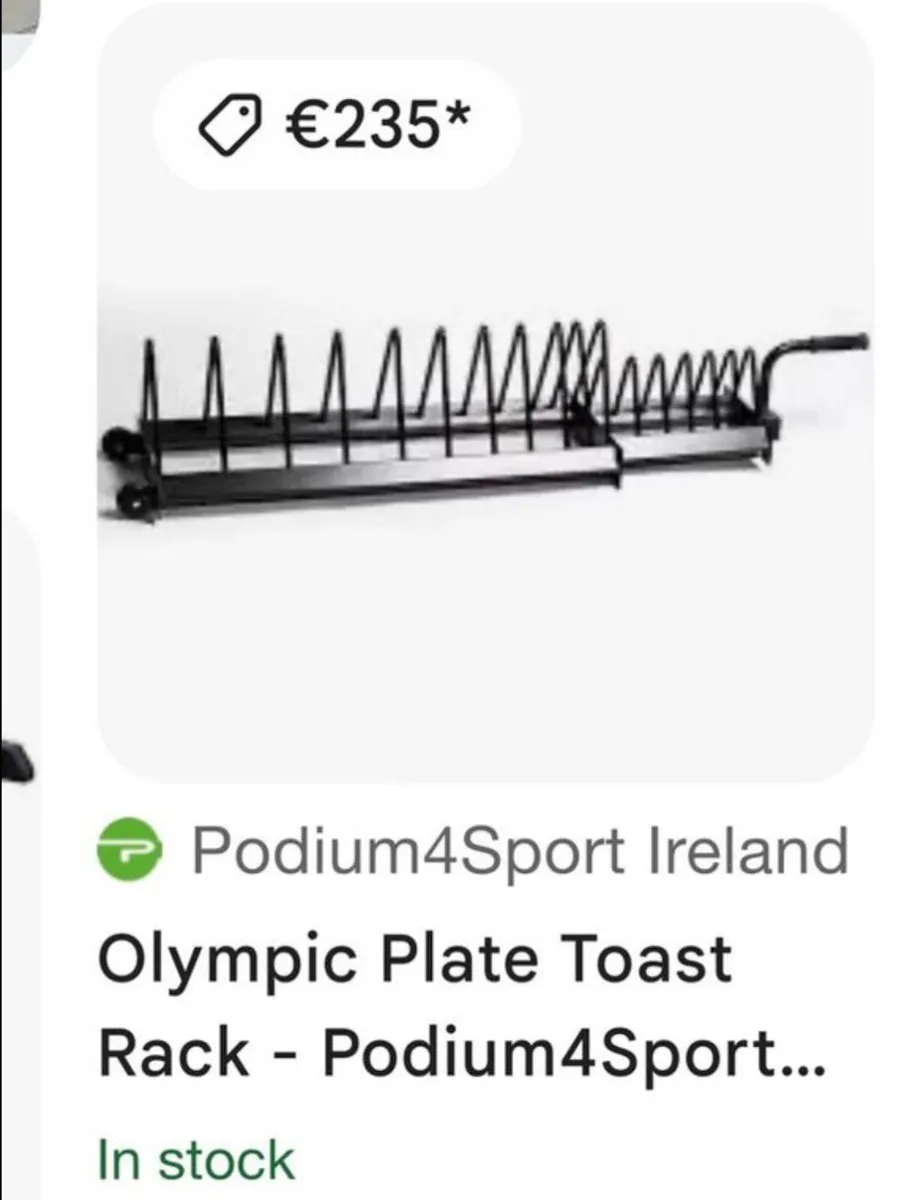 Olympic bumper toaster weight plates storage rack - Image 2