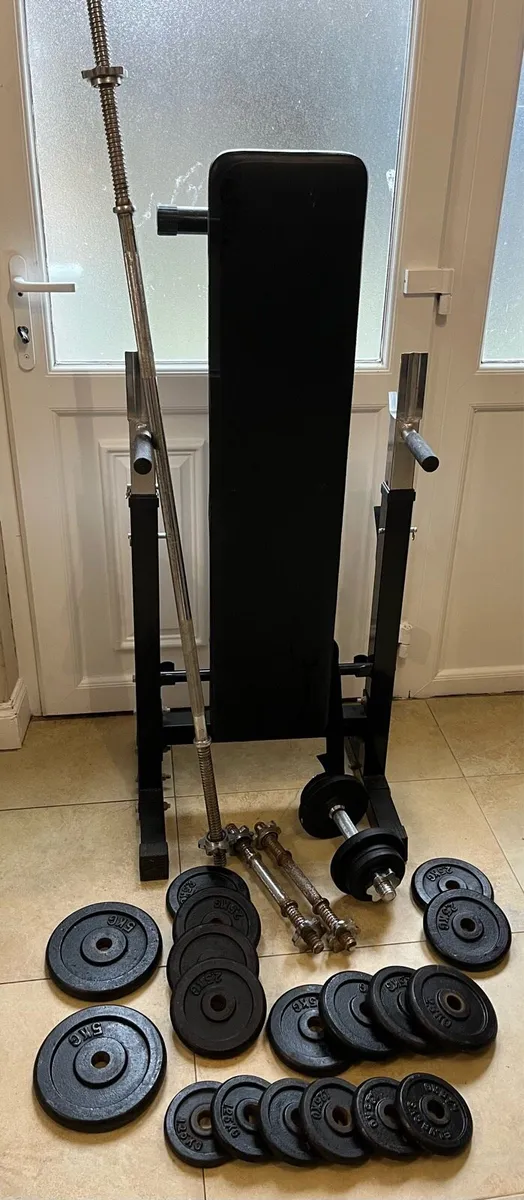 62.5kg cast iron standard,adjustable weight bench - Image 2
