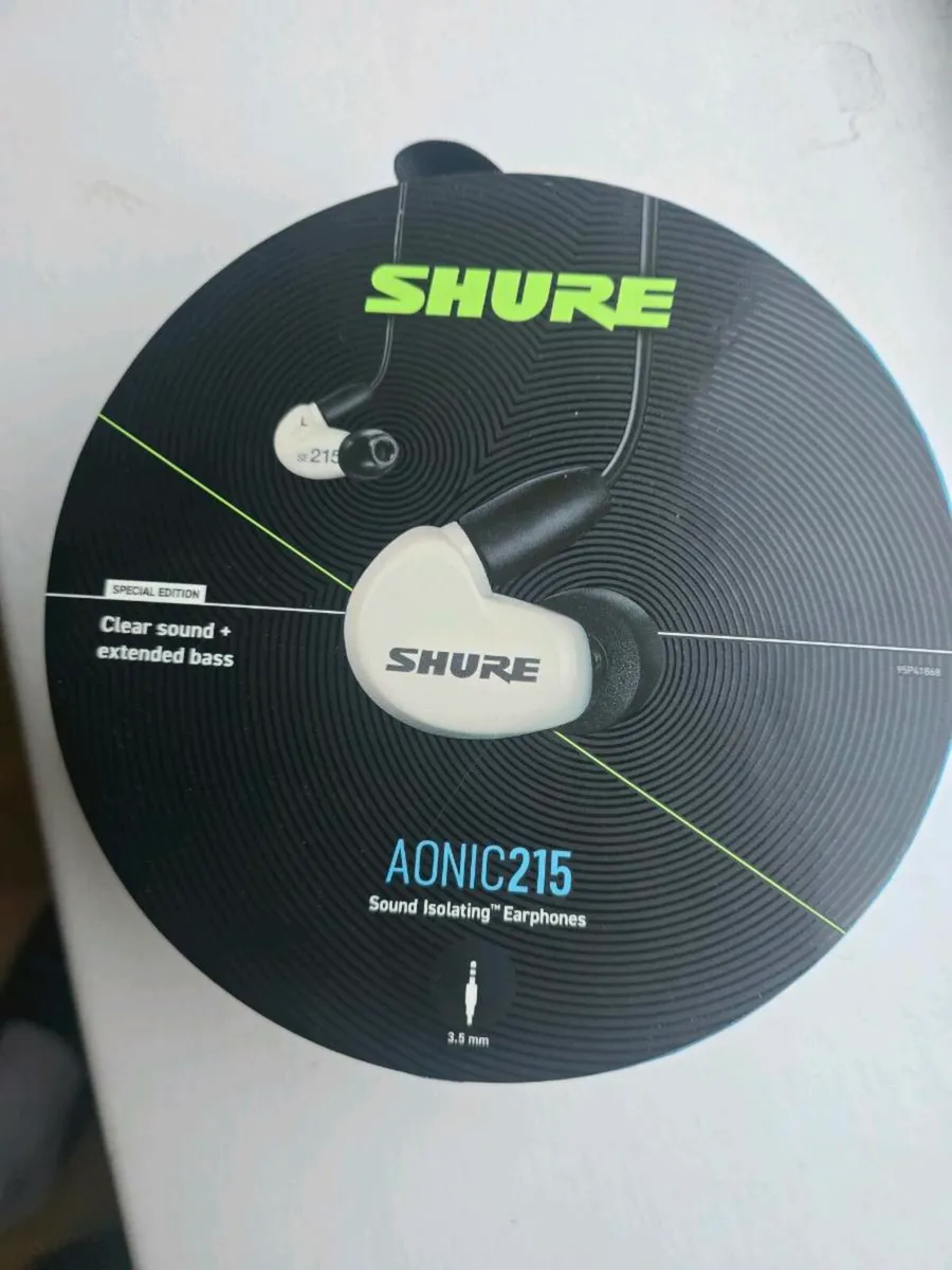 Shure AONIC 215 Earphones – Brand New (Opened, Nev - Image 1