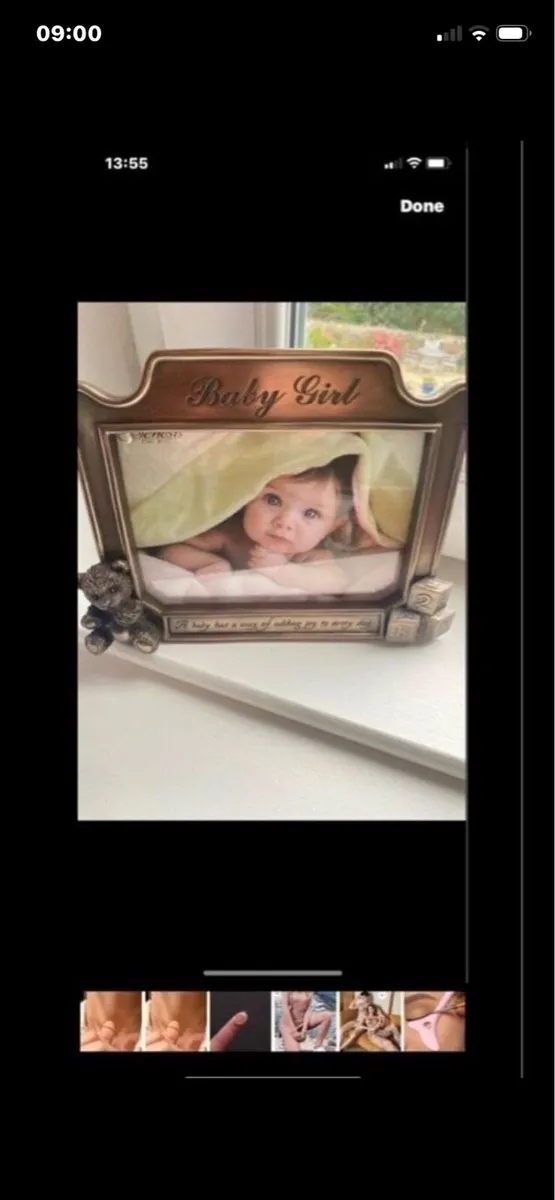 Genesis bronze ‘Baby Girl’ Frame - Image 1