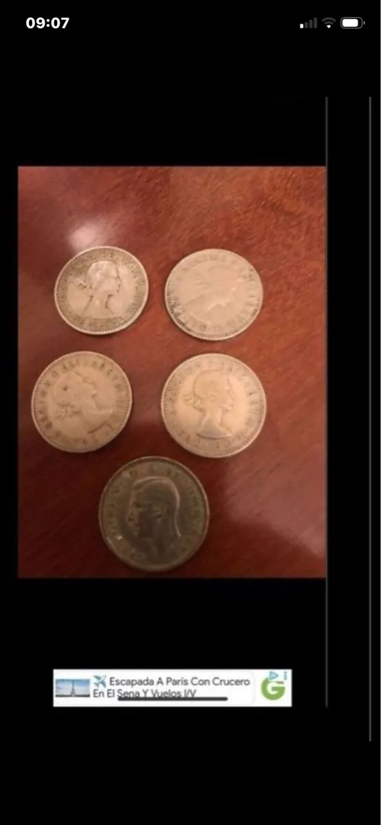 Vintage British Shillings (5) - Image 1