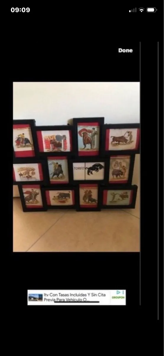 Spanish Bullfighting - 11 pieces art on linen - Image 1