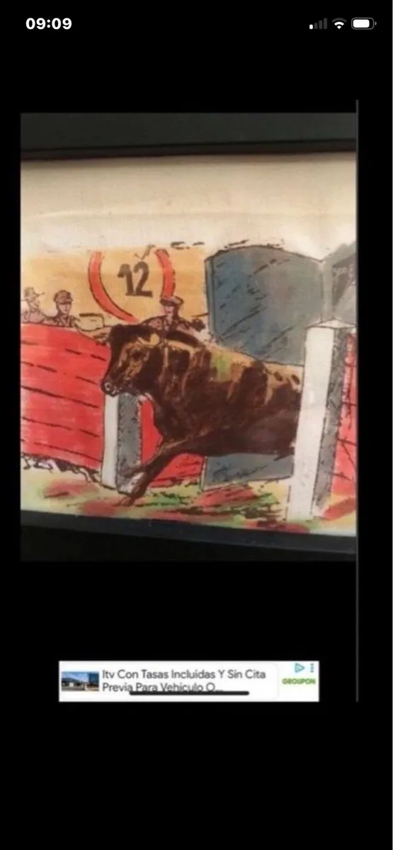 Spanish Bullfighting - 11 pieces art on linen - Image 2