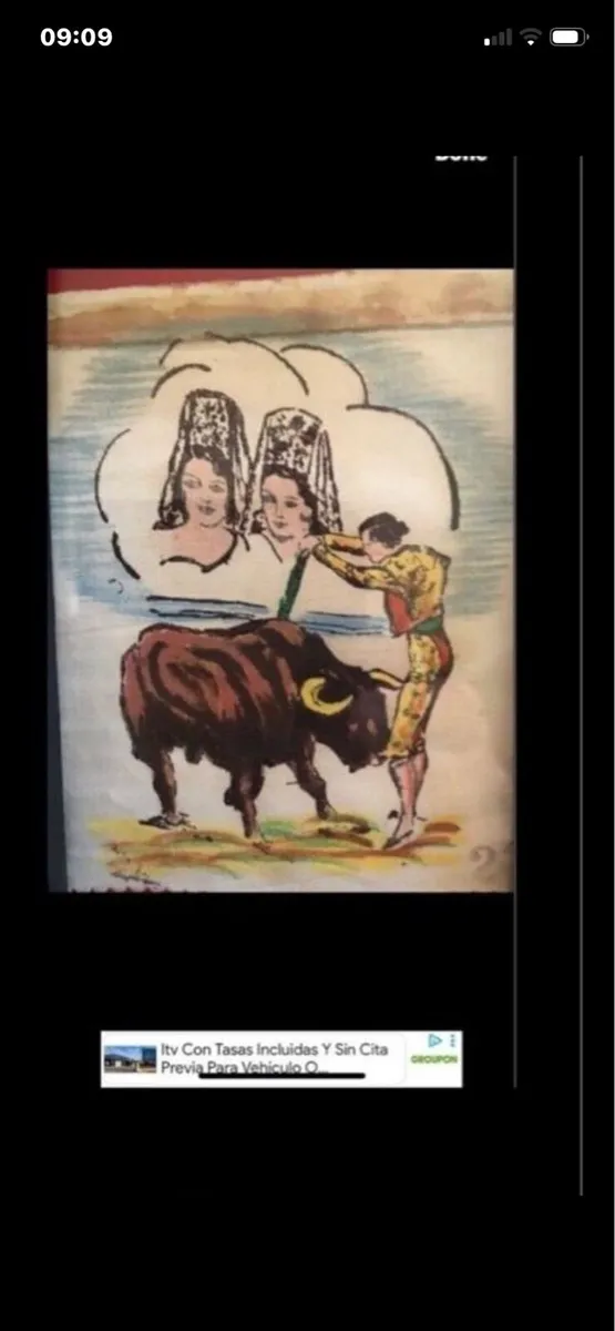 Spanish Bullfighting - 11 pieces art on linen - Image 4