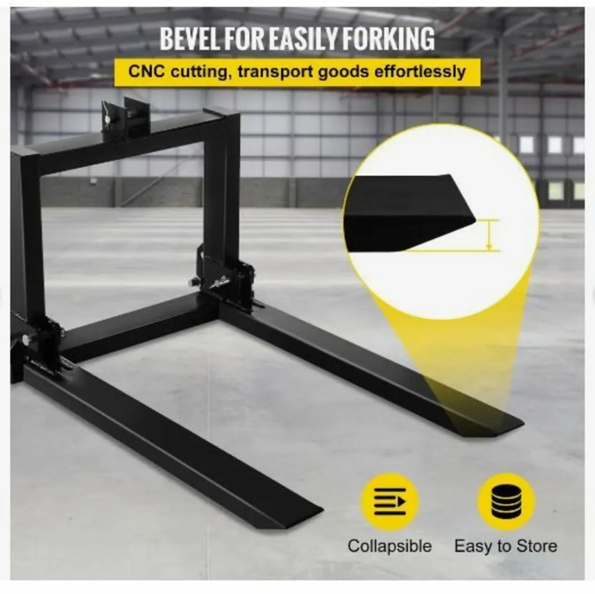 3 Point Hitch Pallet Fork 907.2 kg - Image 2