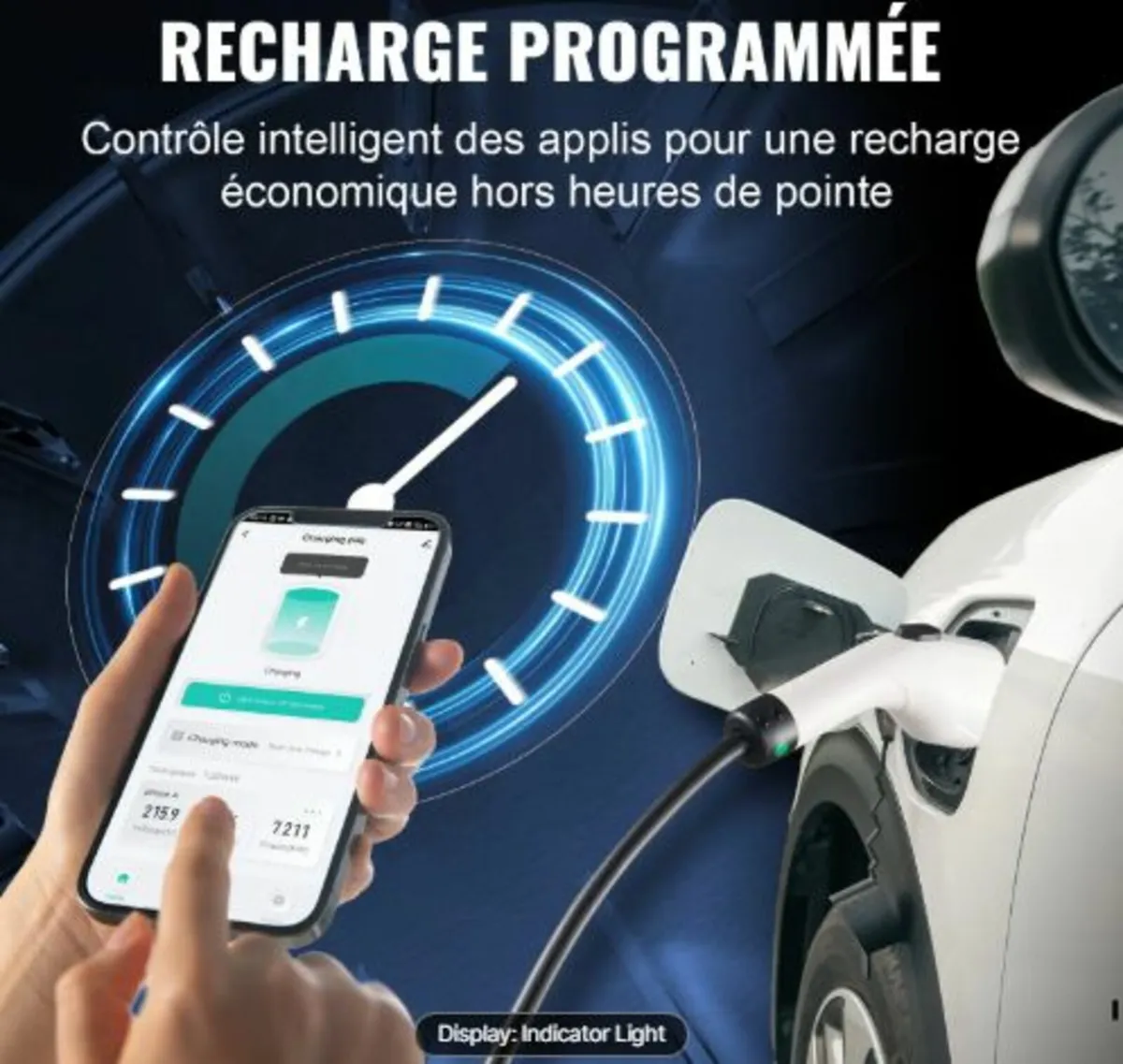 Portable EV Charger Type 2, 16A 3.7 kW, Electric - Image 3