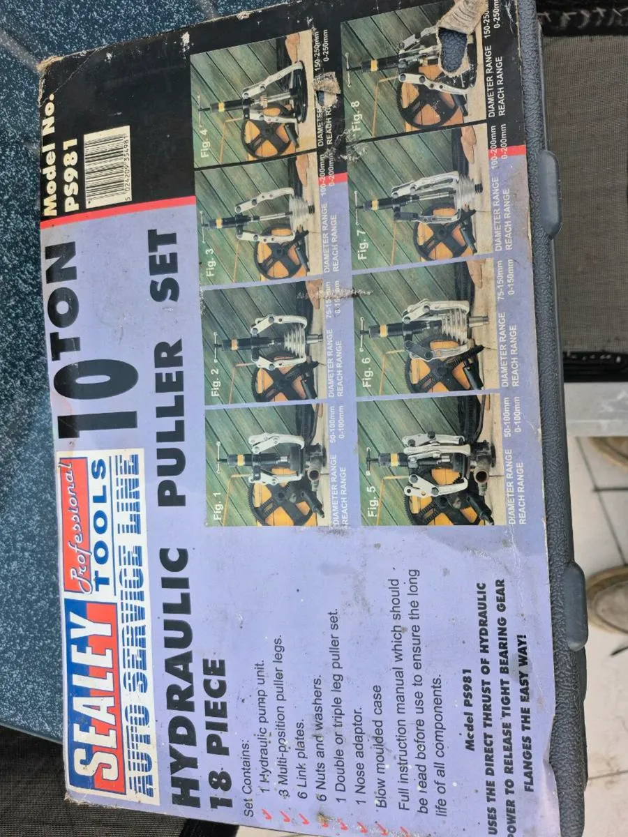 10Ton Hydrulic Pullers 18 pieces