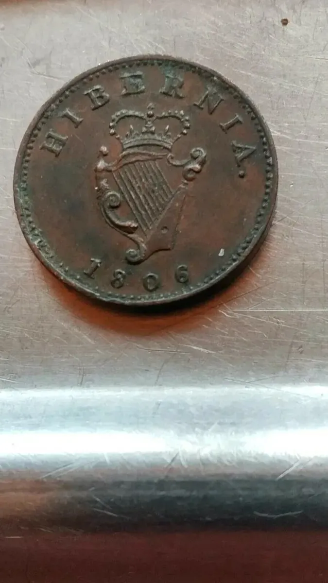 1806 Hibernia coin - Image 1