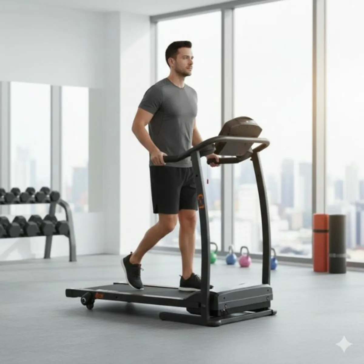 C1 – Compact Folding Treadmill with Incline - Image 1