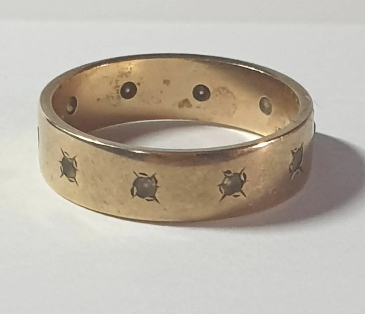 Vintage Hallmarked 9CT Gold Diamond Ring - Image 2