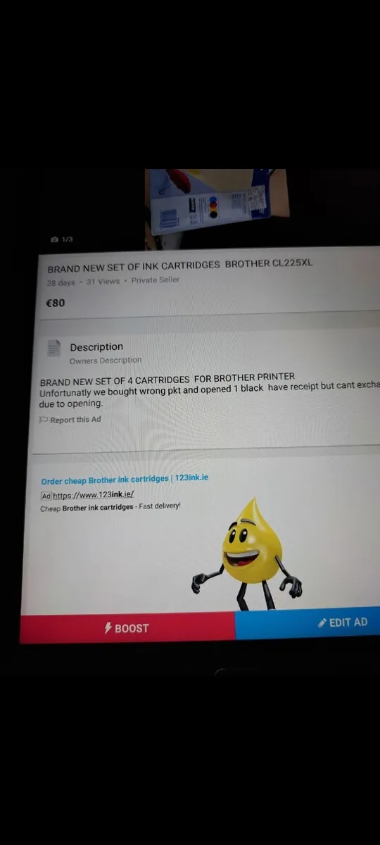 INK CARTRIDDGES (BROTHER) - Image 3