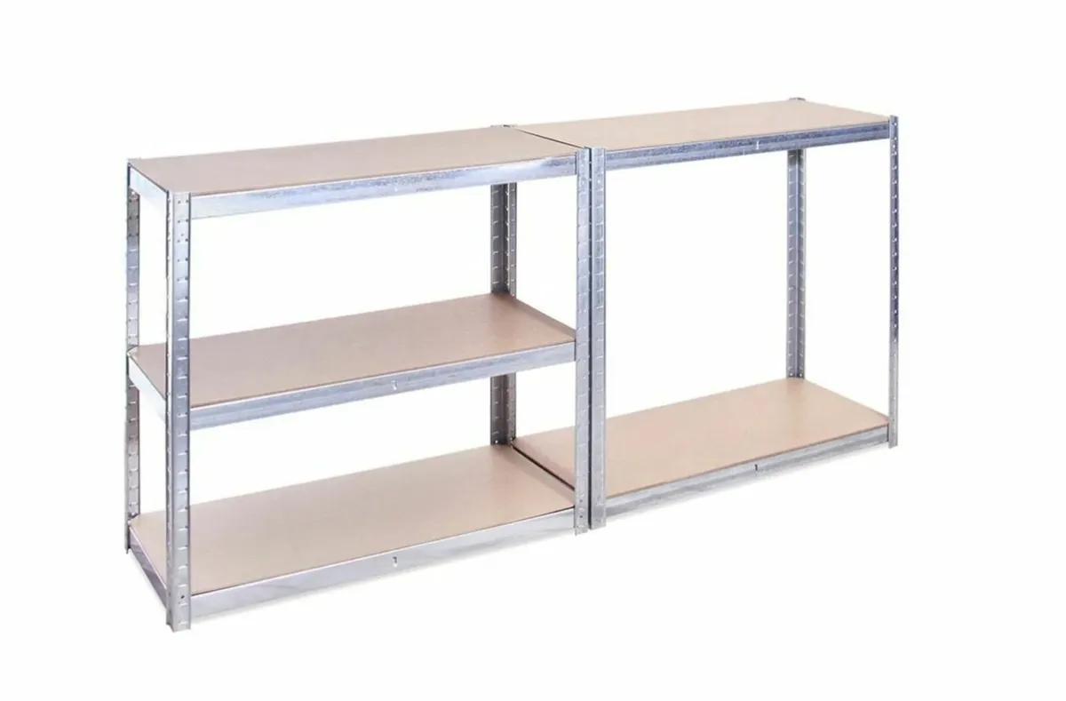 10x bays of flatpack shelving - Image 2