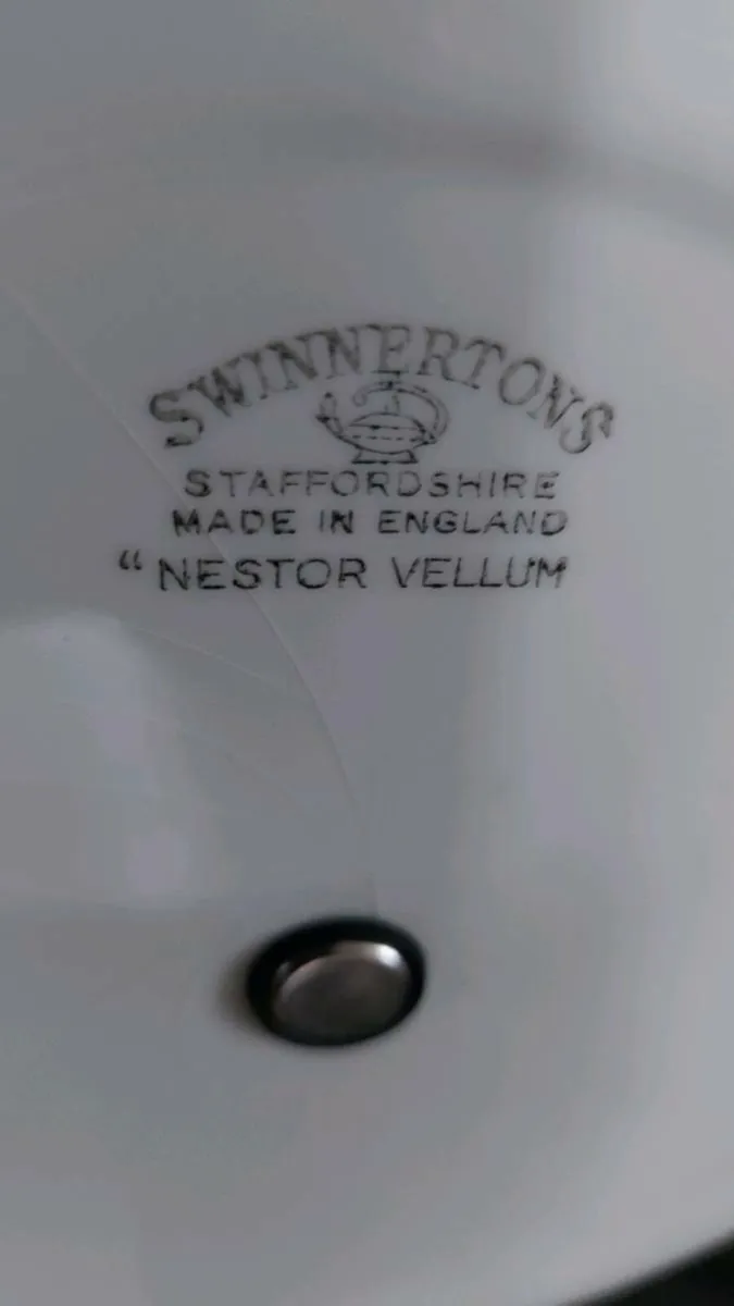 Vintage two tier Staffordshire cake stand - Image 3