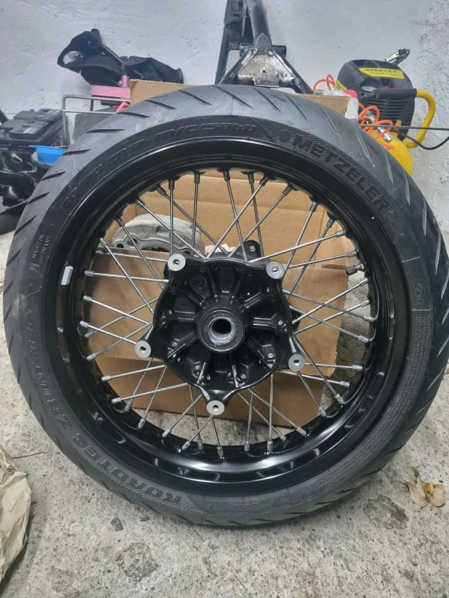 2015 BMW R Nine T front wheel - Image 2