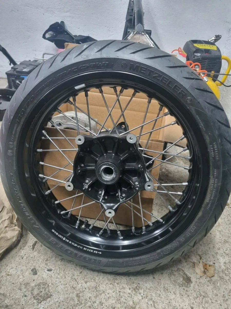 2015 BMW R Nine T front wheel - Image 1